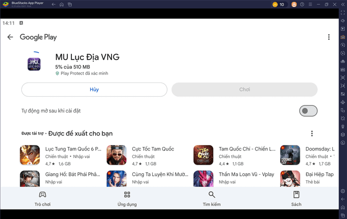 Hướng Dẫn Chi Tiết Cài Đặt MU Lục Địa VNG Trên PC Với BlueStacks