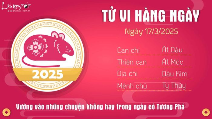 Tử vi hàng ngày 17/3/2025 của 12 con giáp - Tý