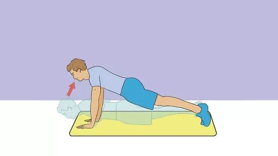 Step 1: Perform push-ups to target your triceps, shoulders, and chest.