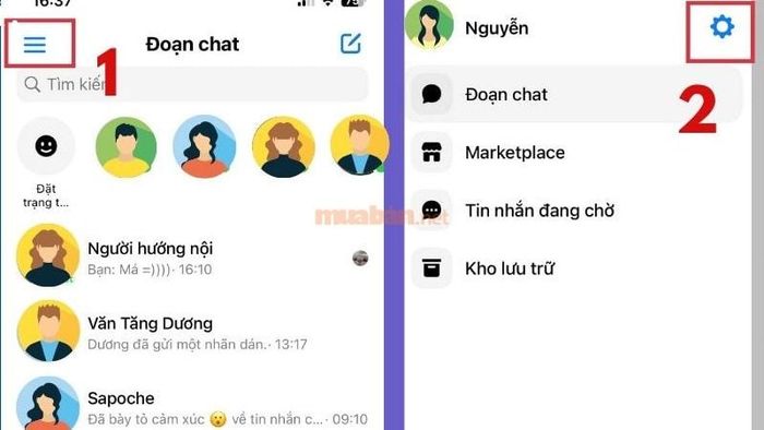 Cách gỡ bỏ hạn chế Messenger trên điện thoại - Bước 1