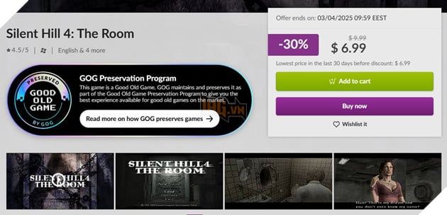 Silent Hill 4: The Room trên GOG bổ sung thêm các nội dung bị loại bỏ khỏi phiên bản gốc 3