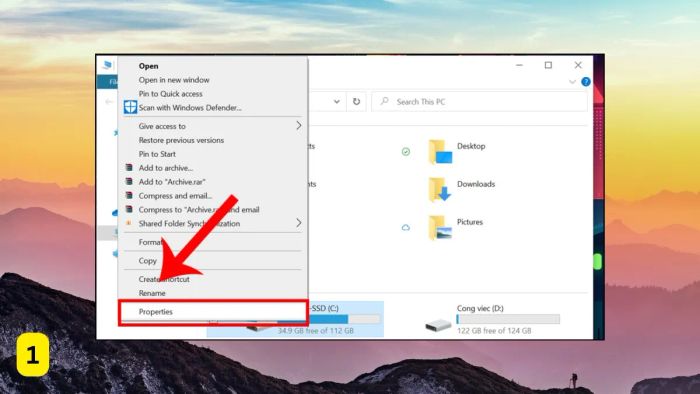 Khởi động Check Disk để kiểm tra ổ đĩa - bước 1