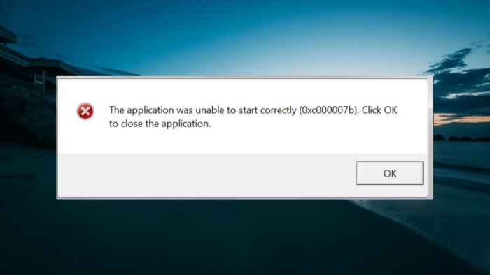 Lỗi 0xc00007b là gì?