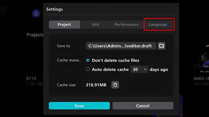 Các bước cơ bản để thay đổi ngôn ngữ tiếng Việt trên CapCut PC
