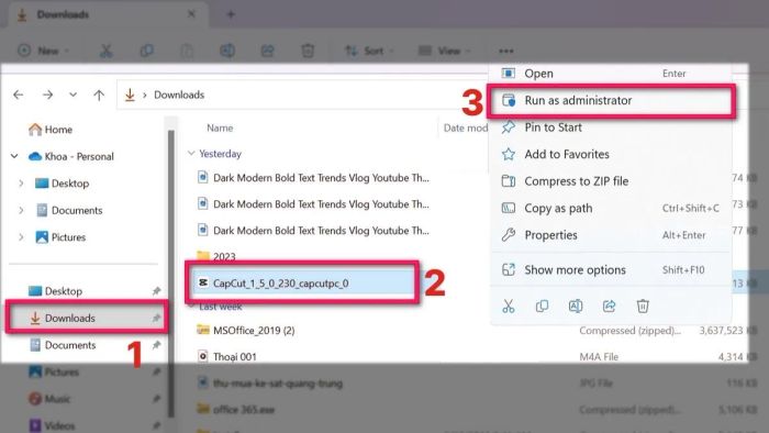 Lỗi phần mềm CapCut PC