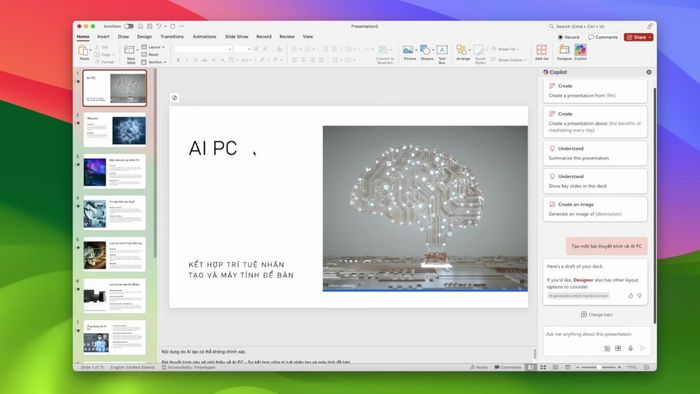 Hướng dẫn sử dụng Microsoft Copilot trong PowerPoint - Bước 4