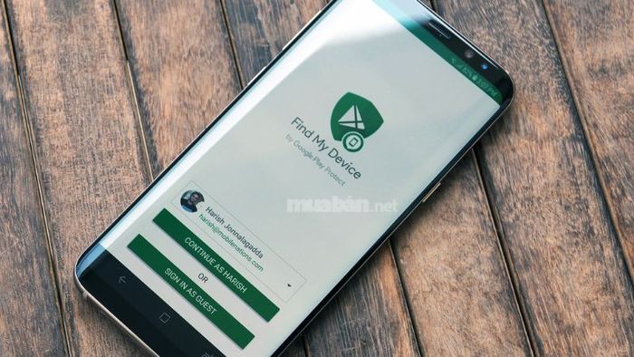 Truy cập trang Google Find My Device để theo dõi thiết bị