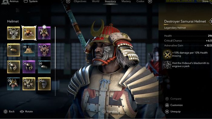  Mũ Samurai Hủy Diệt