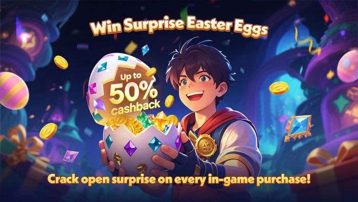 Lễ hội Easter Egg Drop: Hoàn tiền lên đến 50% cho các tựa game yêu thích – Chỉ có duy nhất trên BlueStacks!