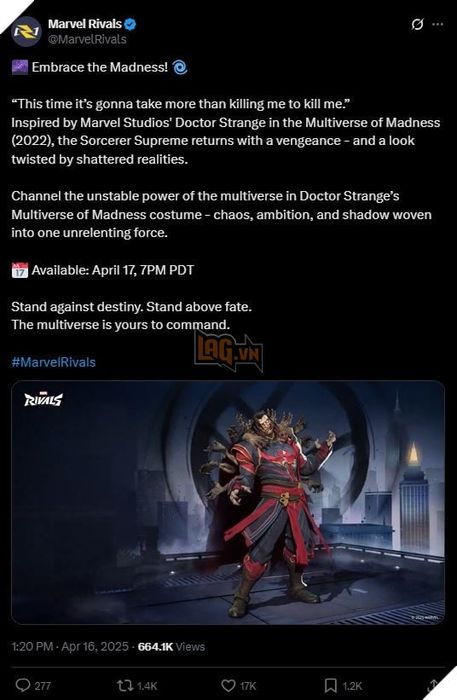 Marvel Rivals Chính Thức Ra Mắt Tính Năng Tùy Chỉnh Màu Sắc Trang Phục