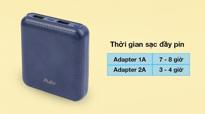 AVA+ DS005-PP - Cung cấp thời gian sạc đầy linh hoạt