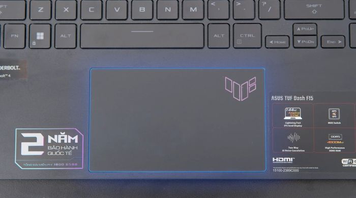 Laptop Asus TUF Gaming FX517ZE i5 (HN045W) - Bàn di chuột