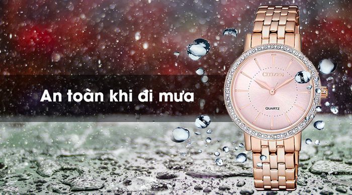 Đồng hồ nữ Citizen EL3043-81X có hệ số chống nước 3 ATM