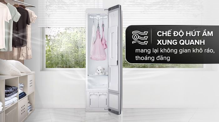 Tủ chăm sóc quần áo thông minh LG S3MFC - Chế độ hút ẩm phòng