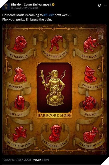 Game thủ của Kingdom Come: Deliverance 2 đang háo hức đón chờ chế độ Hardcore 2 đầy thử thách.