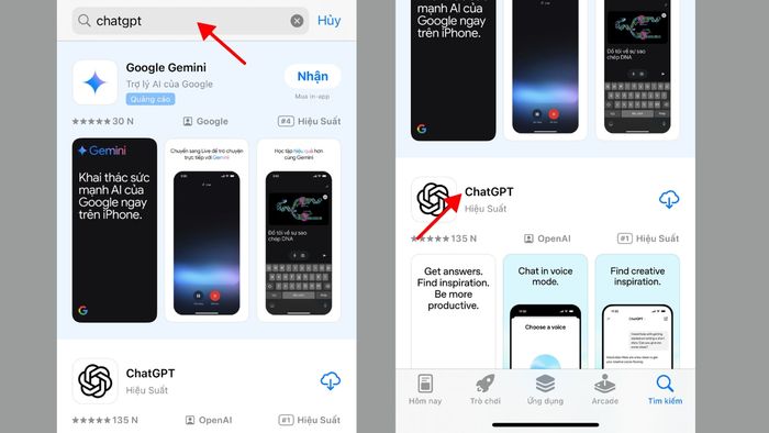 Hướng dẫn tải trên iOS - Bước 2