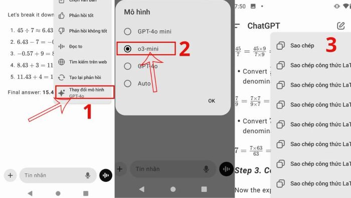 Cách sử dụng  O3 mini trên điện thoại