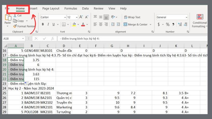 Sử dụng tính năng Wrap Text ngay lập tức
