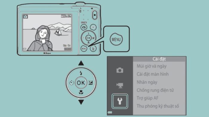 Hướng dẫn reset máy ảnh Nikon Coolpix chi tiết