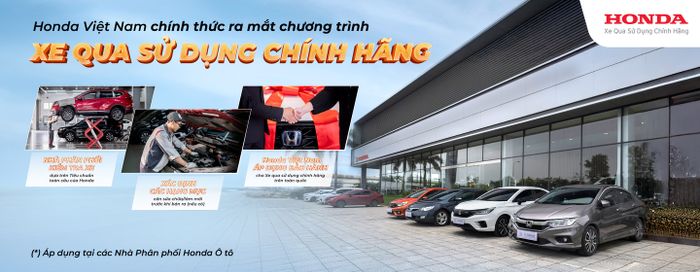 Hình ảnh minh họa chương trình xe đã qua sử dụng chính hãng.