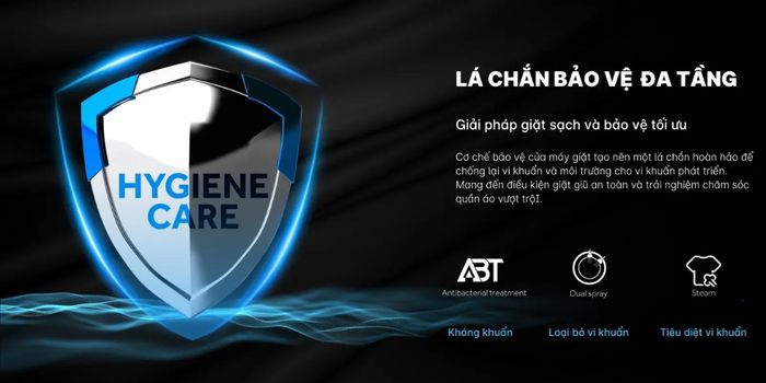 Máy Giặt Aqua AW10-BP4959U1K(B) có vòng đệm cửa kháng khuẩn ABT