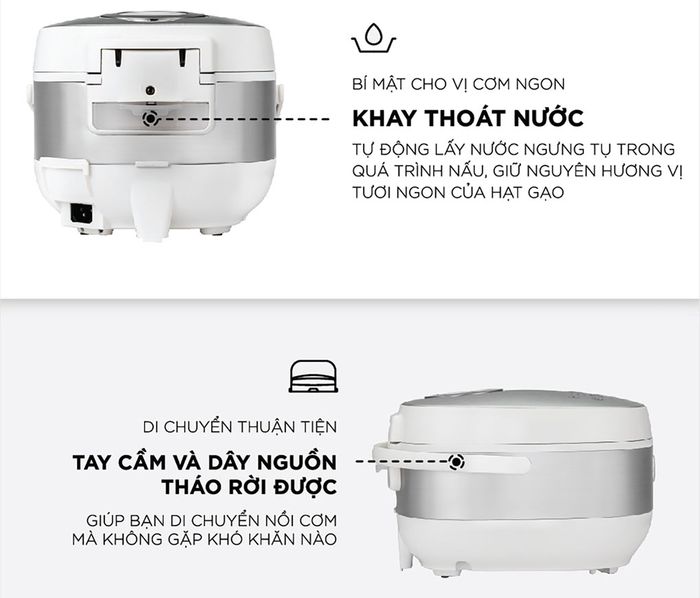 Nồi cơm điện tử Cuckoo CR-0690F/SIWHCRVNCV tiện lợi và dễ sử dụng