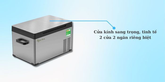 E-Pro VEP-PF-A-CD352 có cửa 2 kính sang trọng, tinh tế