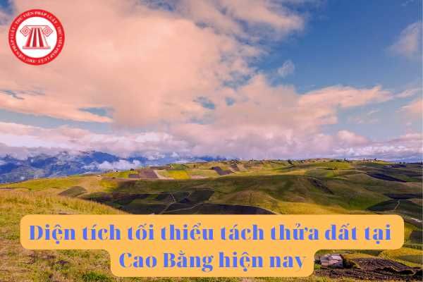 Diện tích tối thiểu cho phép tách thửa đất hiện nay ở tỉnh Cao Bằng là bao nhiêu mét vuông?