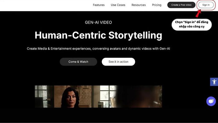 Cách sử dụng Hour One để tạo video đơn giản với AI - Bước 1