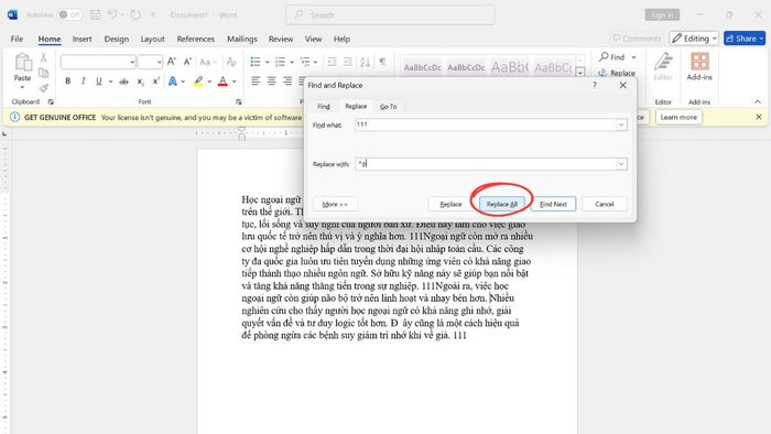 Cách sửa lỗi Word bị nhảy khoảng trắng – Bước 3 của phương pháp 3