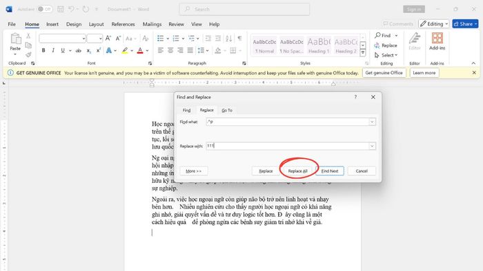 Cách sửa lỗi Word bị nhảy khoảng trắng – Bước 1 của phương pháp 3