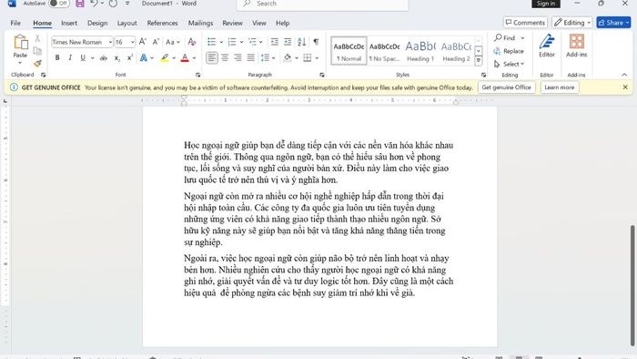 Cách khắc phục lỗi Word bị nhảy khoảng trắng và trang trắng – Bước 3