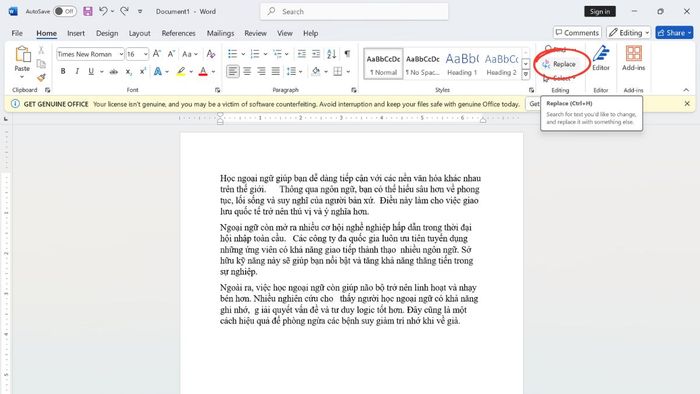 Cách sửa lỗi Word bị nhảy khoảng trắng – Bước 1 của phương pháp 2