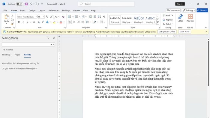 Cách sửa lỗi Word bị nhảy khoảng trắng – Bước 3