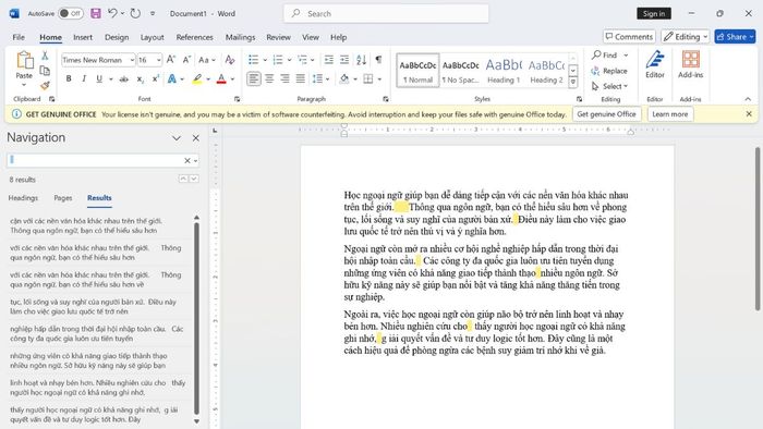 Cách sửa lỗi Word bị nhảy khoảng trắng – Bước 2