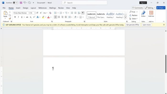 Cách khắc phục lỗi Word bị nhảy khoảng trắng và trang trắng – Bước 2