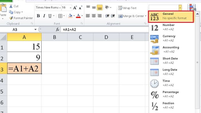 Cách khắc phục lỗi Excel tính sai kết quả trong 2 bước, bước 3