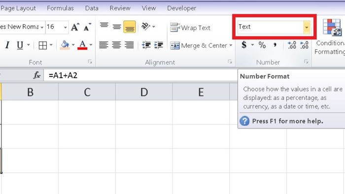 Cách khắc phục lỗi Excel tính sai kết quả trong 2 bước, bước 2