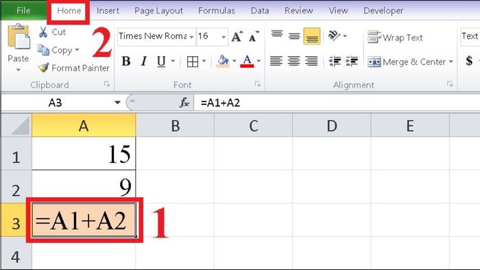 Cách khắc phục lỗi Excel tính sai kết quả trong 2 bước, bước 1