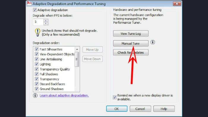 Hướng dẫn cơ bản sửa lỗi AutoCAD giật lag 3