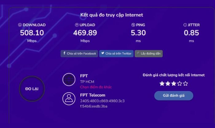 Cách kiểm tra tốc độ Wifi trên máy tính bằng Speedtest siêu nhanh