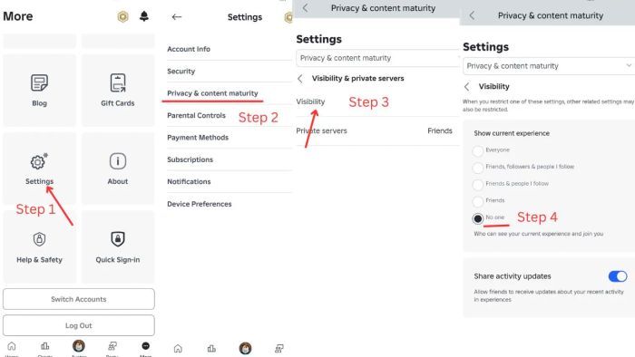 Hiển thị trong Roblox trên di động