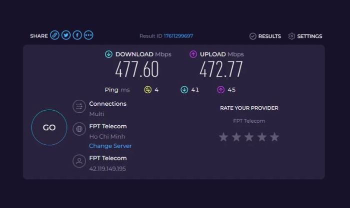 Cách kiểm tra tốc độ Wifi trên máy tính nhanh chóng