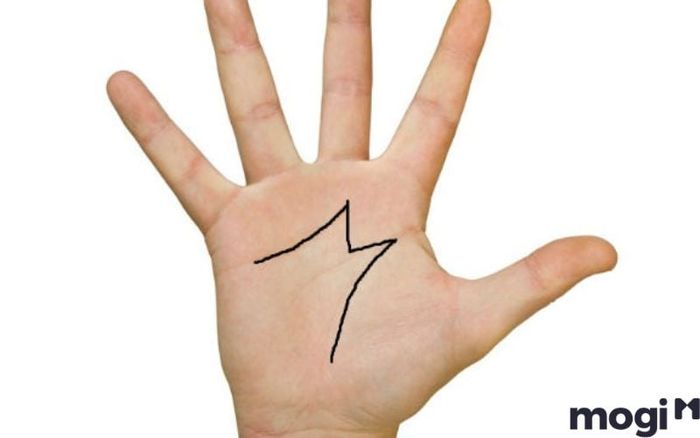 Đường chỉ tay mang hình dạng chữ M
