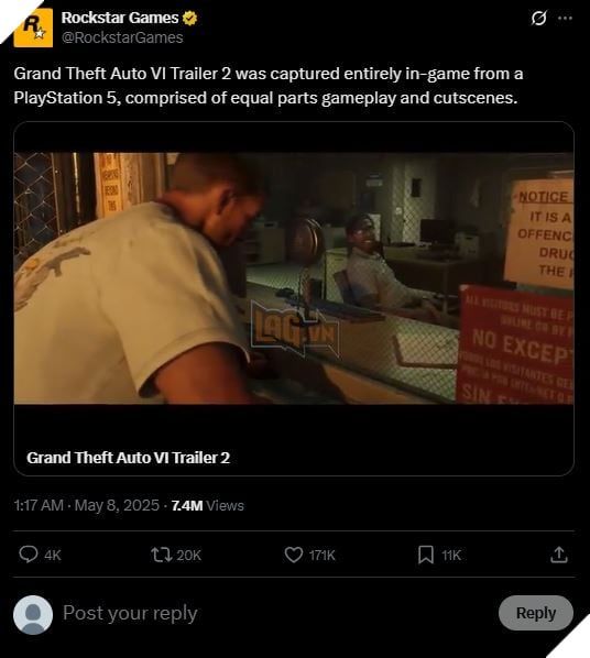 Rockstar Games Xác Nhận Các Thông Tin Quan Trọng Liên Quan Đến Trailer 2 Của GTA 6