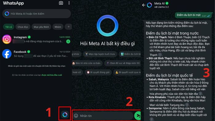 Hướng dẫn chi tiết về cách sử dụng Meta AI WhatsApp.