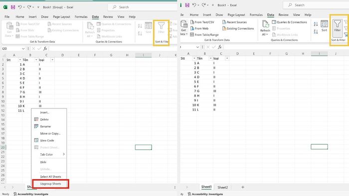 Cách sửa lỗi không thể lọc dữ liệu trong Excel dễ dàng 7
