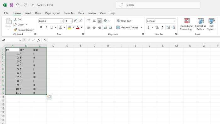 Cách sửa lỗi không thể sử dụng filter trong Excel dễ dàng 1
