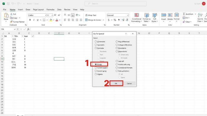 Cách khắc phục lỗi không thể lọc dữ liệu trong Excel dễ dàng 5