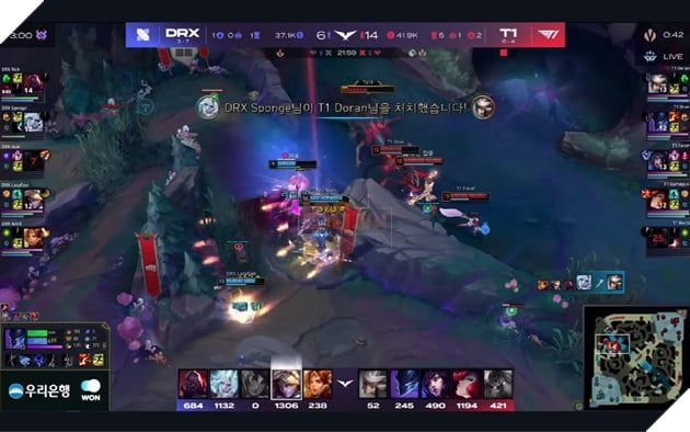 LCK 2025: T1 Thống Lĩnh DRX, Faker Ghi Dấu Với Pentakill Trong Trận Đấu Nhiều Mạng Hạ Gục Nhất 8